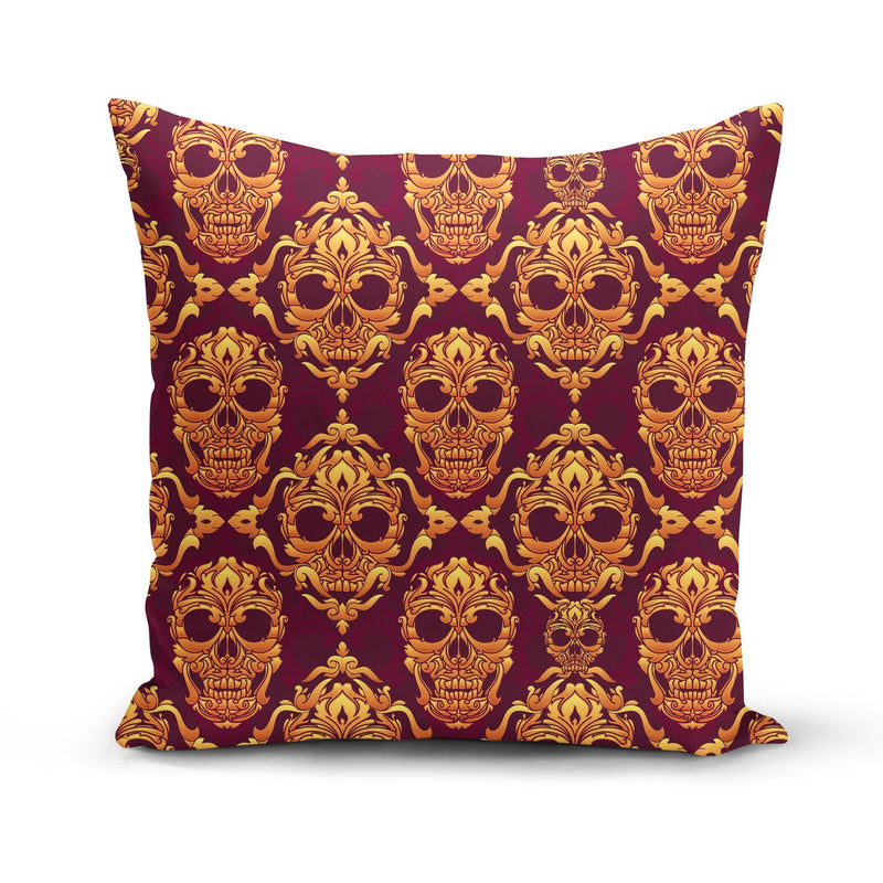Magenta Orange Skulls Pillow Cover - Pillow Covers