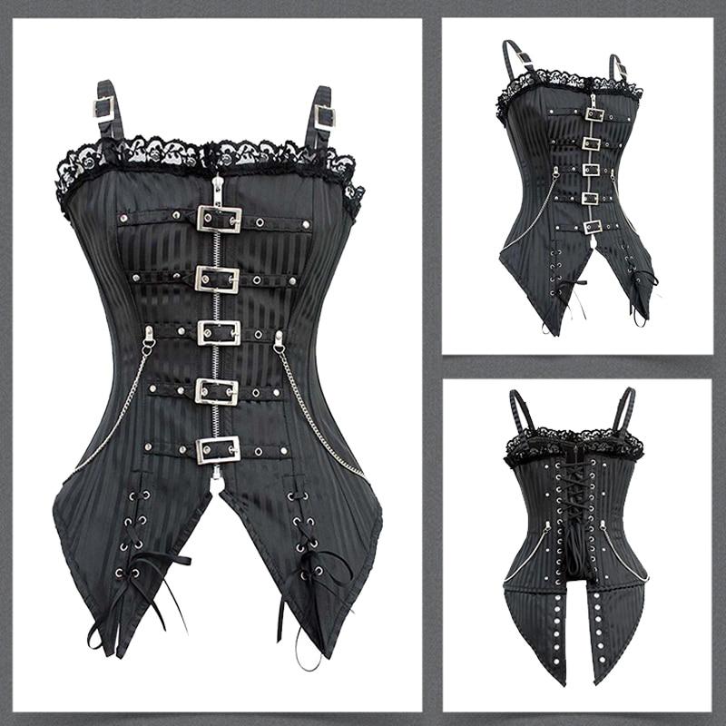Miss Moly Steampunk Corset - Gothic Bustier Boned Overbust Dress