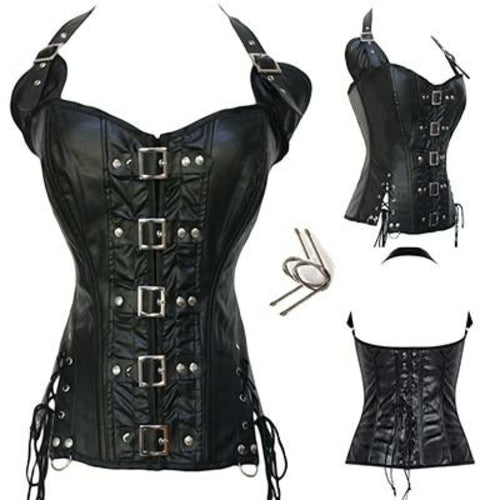 Miss Moly Steampunk Corset - Gothic Bustier Boned Overbust Dress