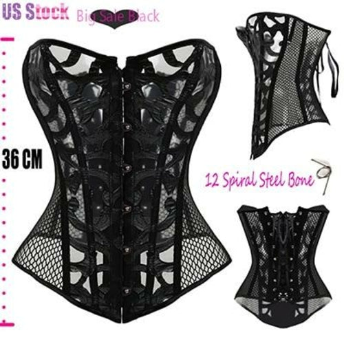 Miss Moly Steampunk Corset - Gothic Bustier Boned Overbust Dress