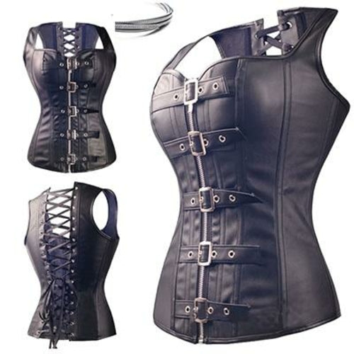 Miss Moly Steampunk Corset - Gothic Bustier Boned Overbust Dress