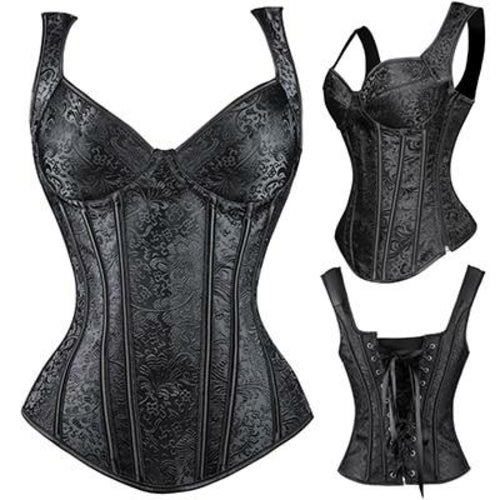 Miss Moly Steampunk Corset - Gothic Bustier Boned Overbust Dress