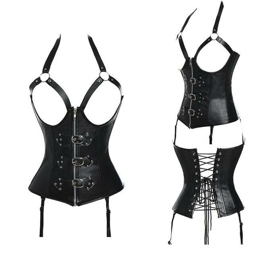 Miss Moly Steampunk Corset - Gothic Bustier Boned Overbust Dress