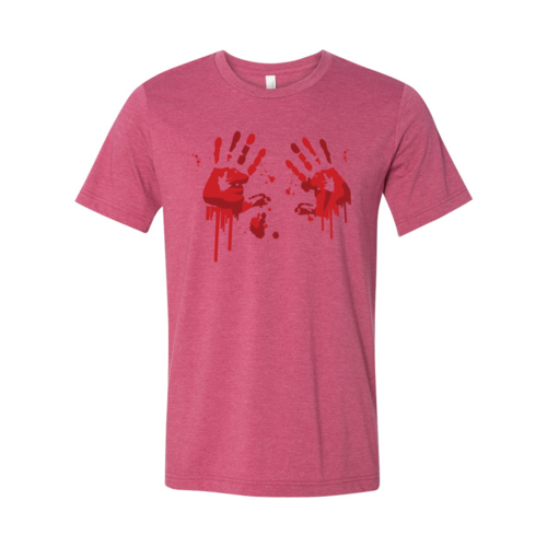 Bloody Hand Prints Unisex T-shirt