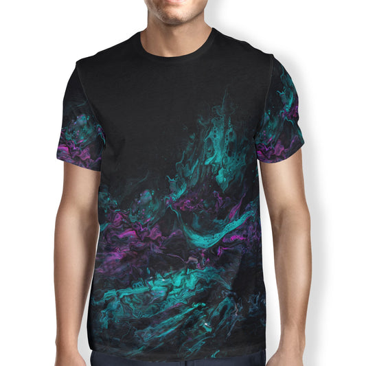 Teal Liquid Men's T-Shirt