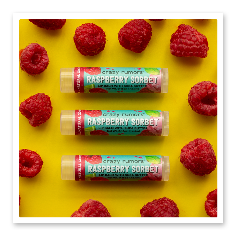 Raspberry Sorbet Lip Balm - 100% Natural + Vegan