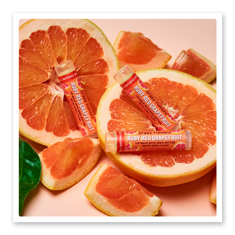 Ruby Red Grapefruit Lip Balm - 100% Natural + Vegan