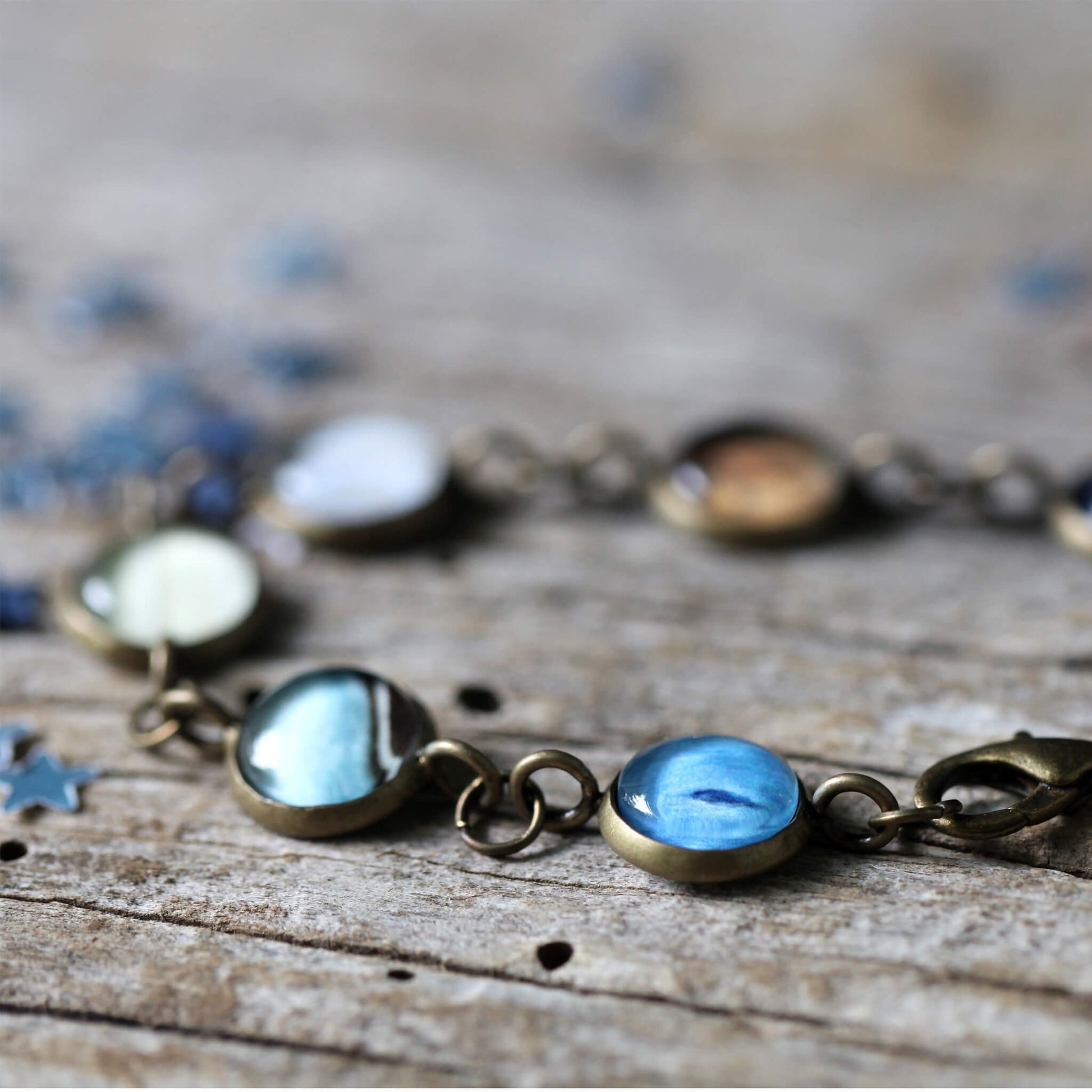 Solar System Galaxy Bracelet - Milky Way, Planets