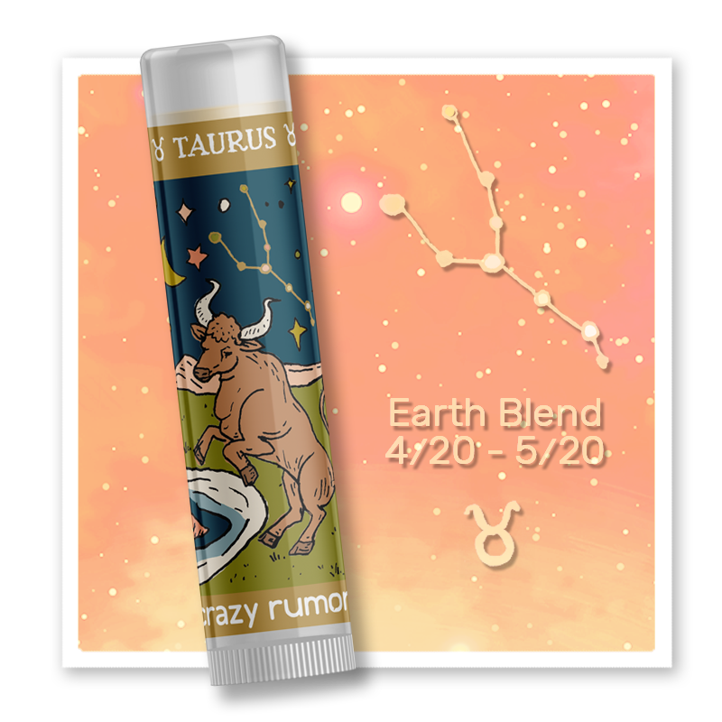 Taurus Lip Balm - Zodiac - Constellation - 100% Natural + Vegan