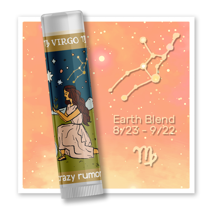 Virgo Lip Balm - Zodiac - Constellation - 100% Natural + Vegan