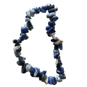 Sodalite chip stretch bracelet